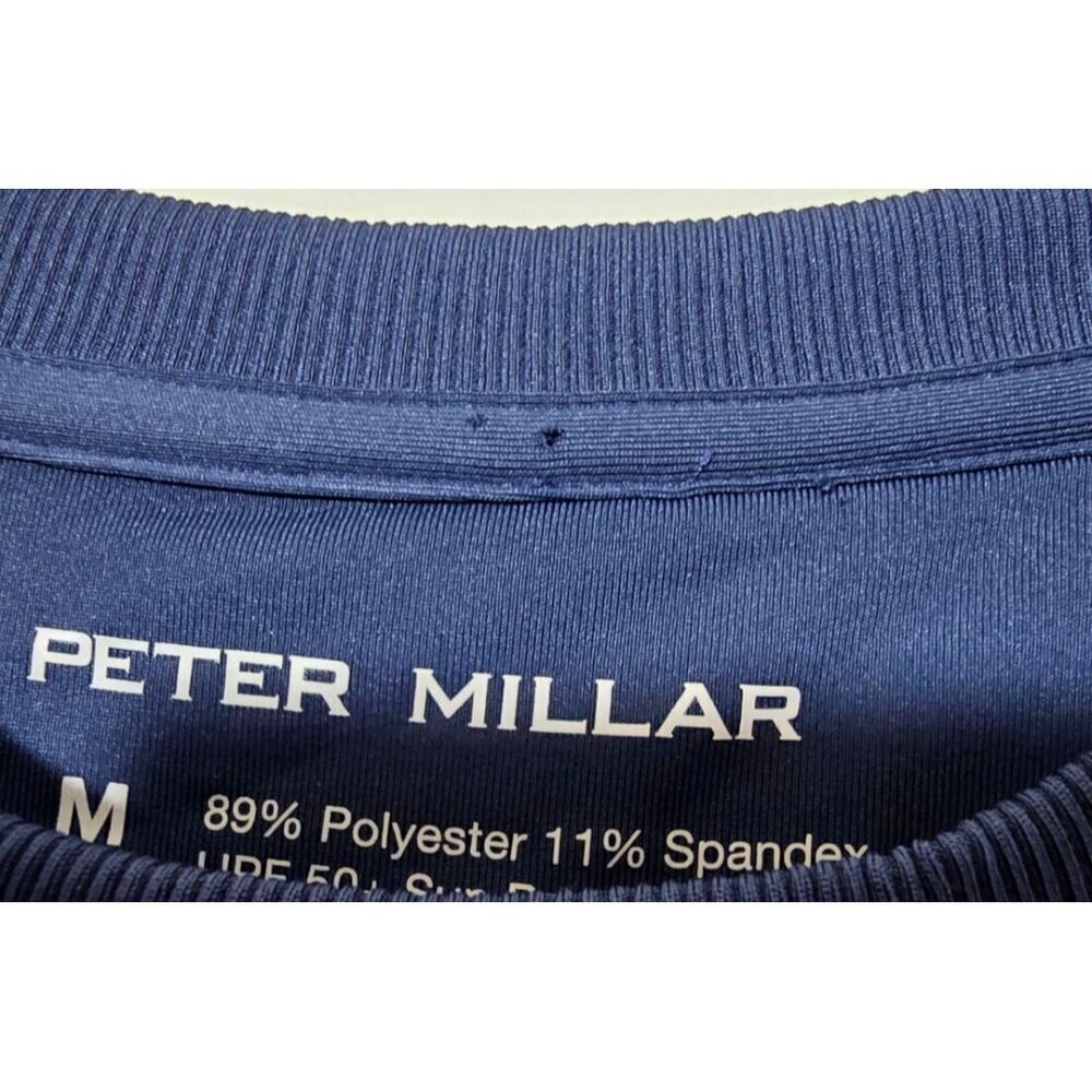 Peter Millar Womens Golf Birdie Sweatshirt M Purple Floral UPF Activewear Sport - Picture 14 of 14